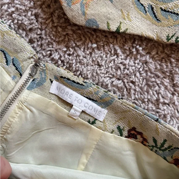 REVOLVE Strapless Floral Mini Dress in Mint and Brown - Picture 3 of 4